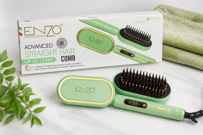Brosse Lissante Professionnelle ENZO Keratin Protect – Modèle EN-4102