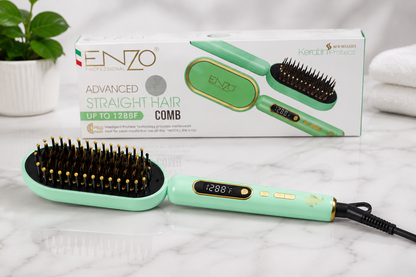 Brosse Lissante Professionnelle ENZO Keratin Protect – Modèle EN-4102